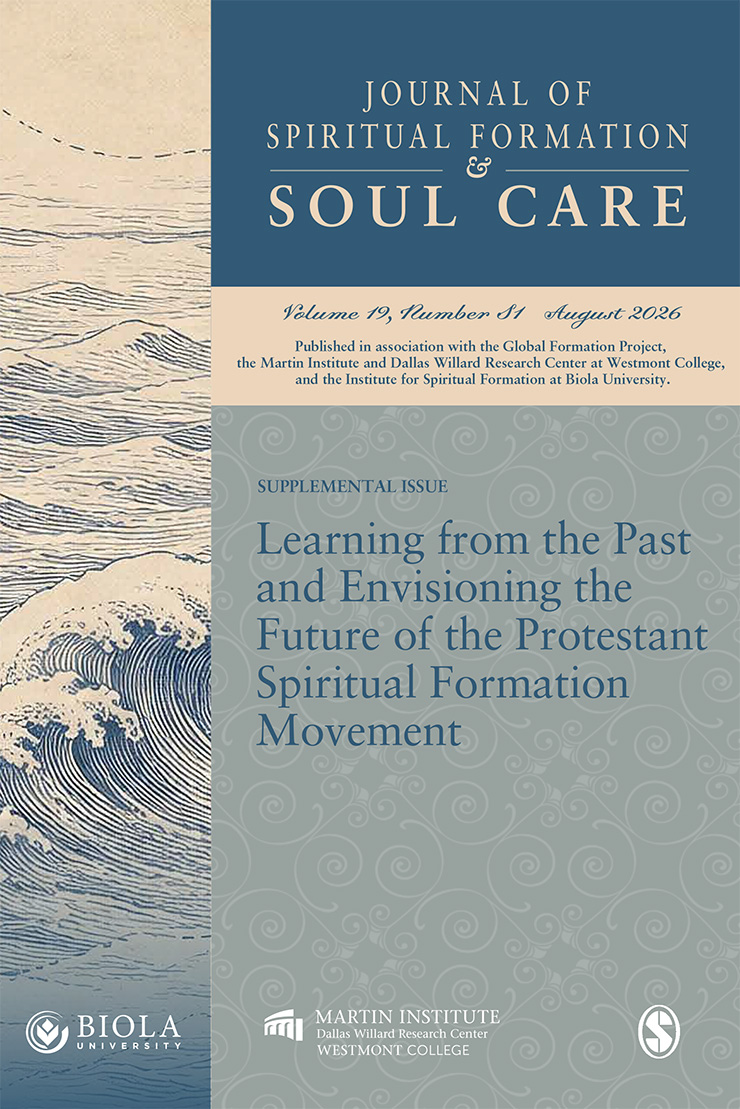 Cover of the Journal of Spiritual Formation and Soul Care supplemental issue